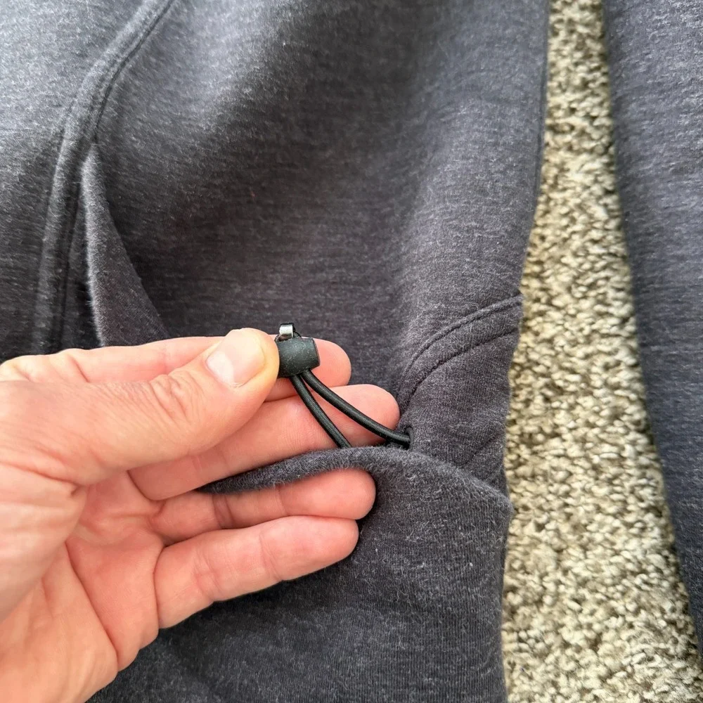 Lululemon City Bound Reversible Hooded Wrap Jacket Women's Small Black Gray